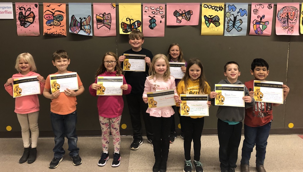 West PBIS students of the week!