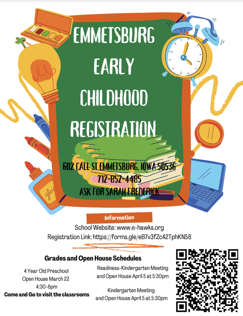 Emmetsburg Early Childhood Registration
