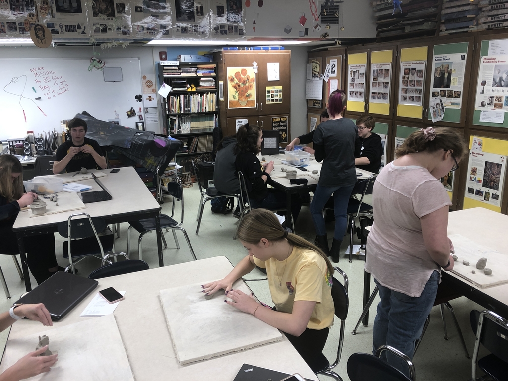 Clay Pictionary to open up the semester in my Ceramics and Studio Art classes! 